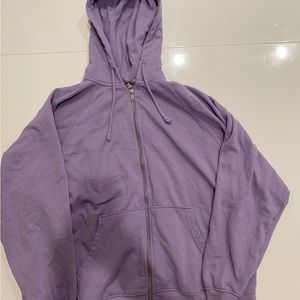 H&M Purple Zip Up Hoodie Medium